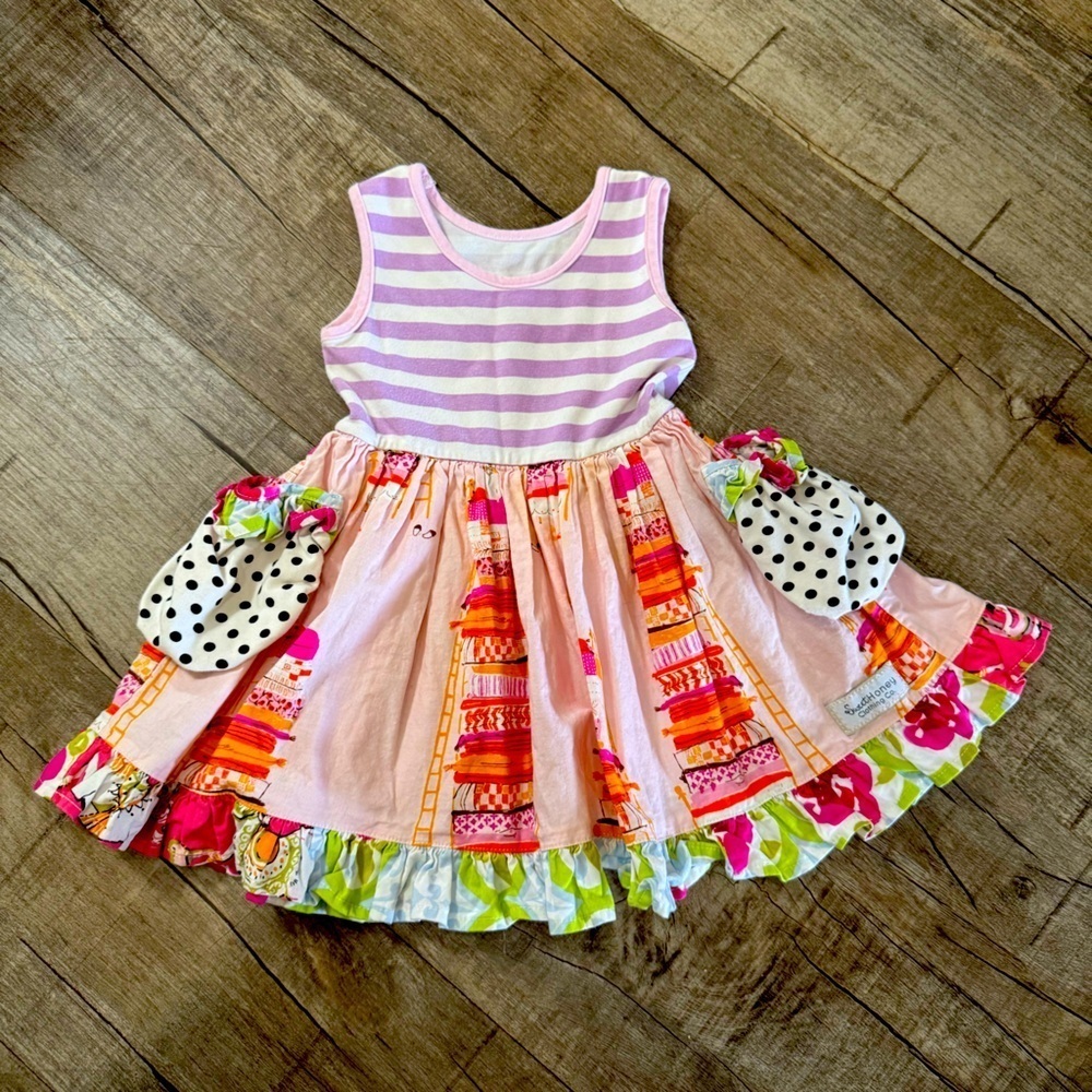 Toddler Girl Sweet Honey Patchwork Dress